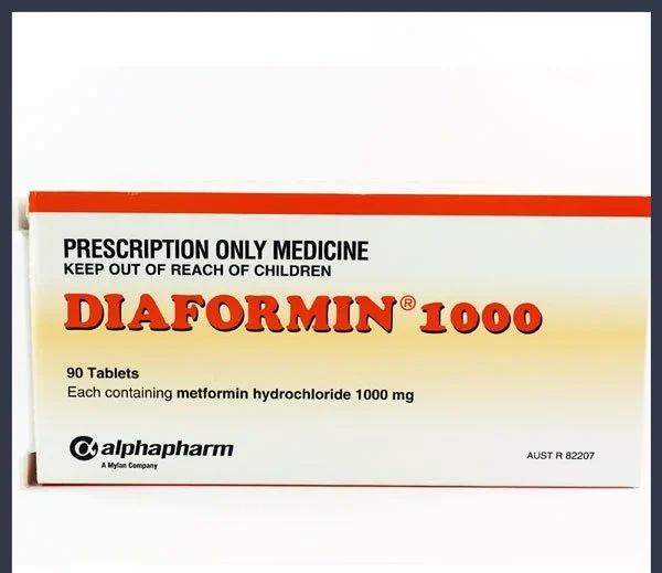 Metformin 1000mg X 90 Tablets Diaformin (Pharmaceutical)